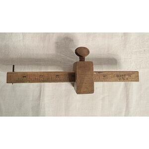 Vintage Wooden Marking Guage Made in USA